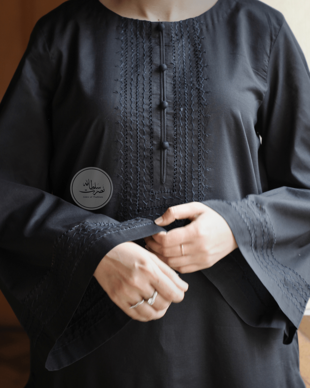 Classic Black - Handcrafted Tarkashi Shirt - Pret