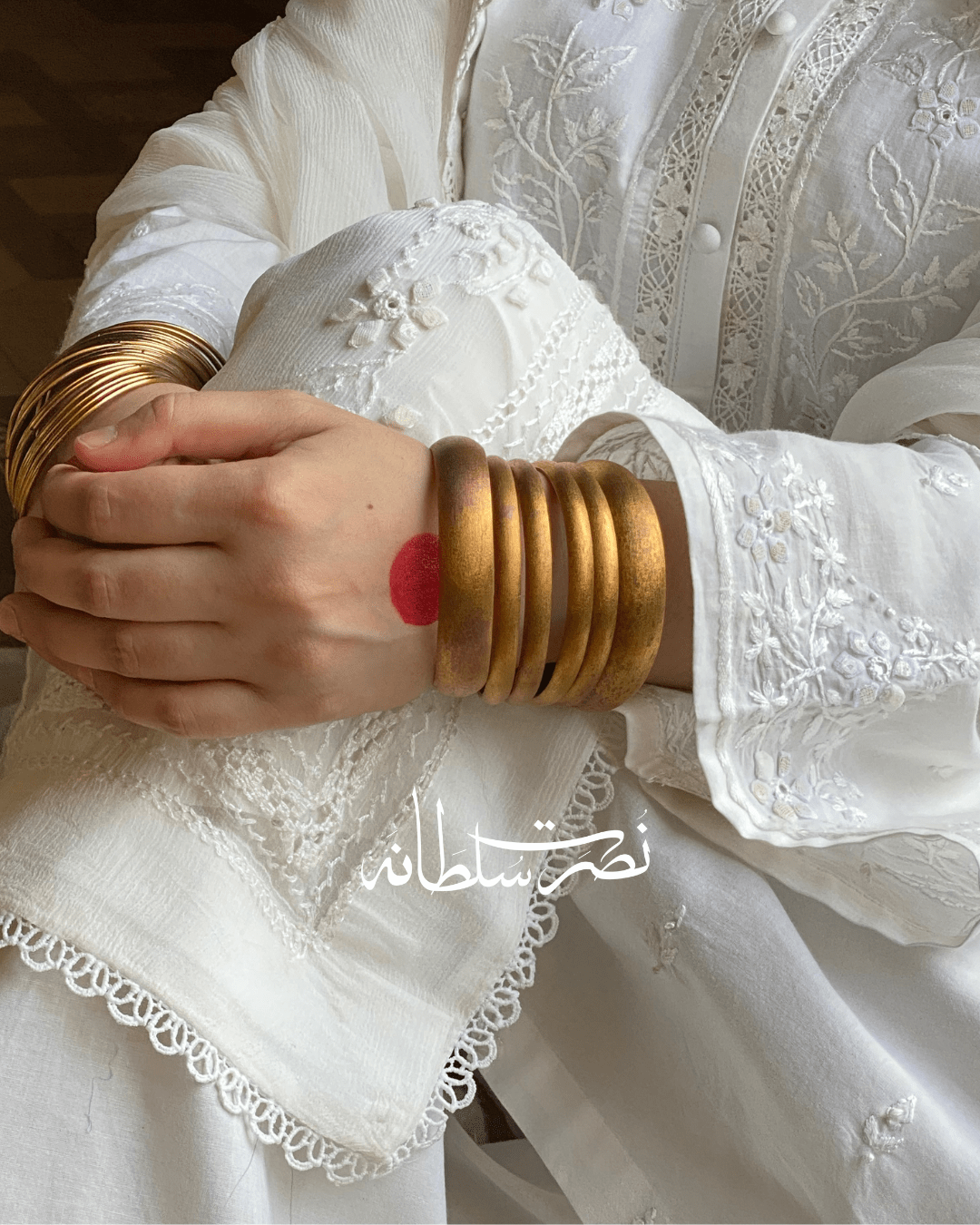 Classic Pearl White Handcrafted Tarkashi, Tukri and Mirror Work Shirt