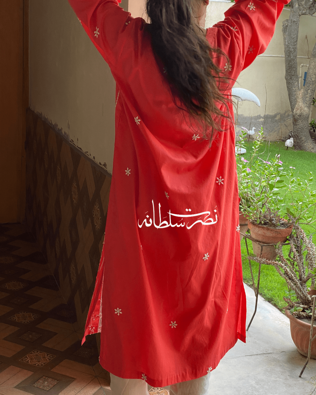 Classic Handcrafted Tarkashi, Tukri and Aari Work Shirt