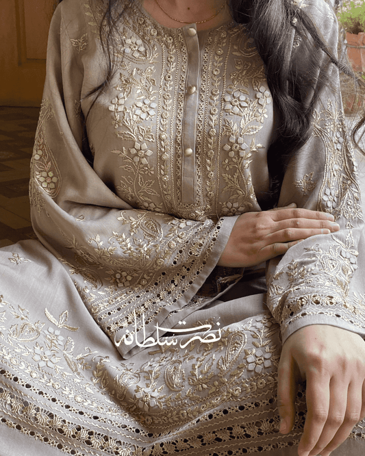 Handmade tarkashi kurta