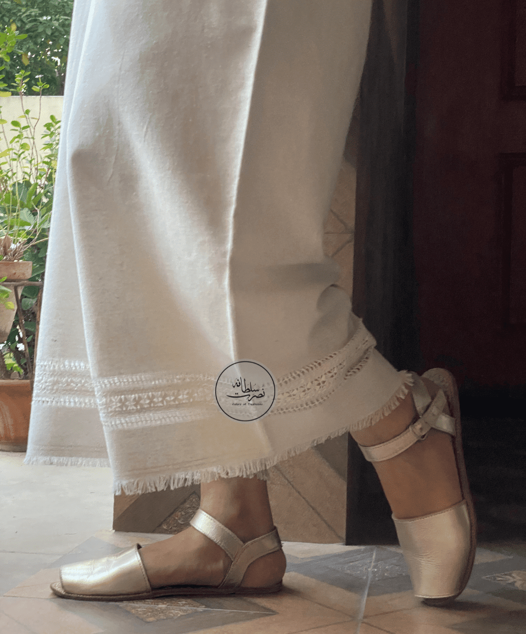 Handcrafted Tarkashi TrouserPantShalwar  Unstitched